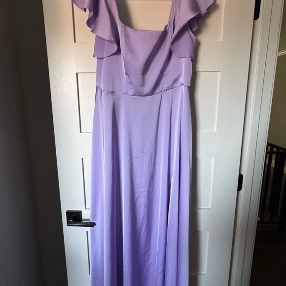Azazie Bondi Lilac Maxi Dress - Picture 3 of 4
